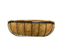Panacea Hanging Garden 30L Black Metal Wall Rectangular Trough (W)76.2Cm