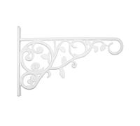 Panacea Products 9-Inch Plant Bracket with Leaves - Ivory