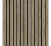 Panacea Wood Slats Wallpaper Belgravia Dark Brown One Size