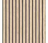 Panacea Wood Slats Wallpaper Light Oak - Beige/Black - Belgravia 1158