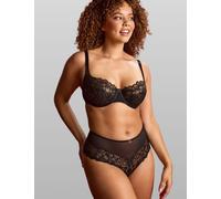 Panache Allure Lace Wired Demi Balcony Bra D+ Black