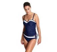 SW1091 Panache Anya Cruise Moulded Bandeau Tankini Top - SW1091 Navy/White
