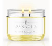 Panache Citrus & Sea Salt Scented Candle - Double Wick - Zesty Coastal Scent