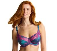 Panache Clara Full Cup Bra - Teal/Magenta - 38E