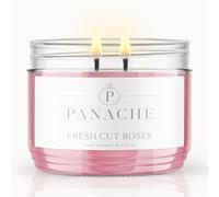 Panache Fresh Cut Roses Scented Candle - Double Wick - Classic Romantic Scent
