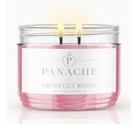 Panache Fresh Cut Roses Scented Candle - Double Wick - Classic Romantic Scent
