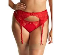 Panache Heidi Suspender Belt - Ruby Red - L - 14