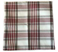 Panache Home Highland Tartan Check Cushion Cover, Wine, 43 x 43 Cm