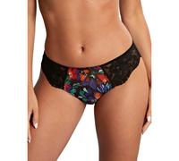Panache Nina Brazilian Brief - Black Floral - 3XL - 20