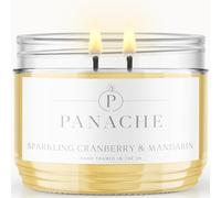 Panache Sparkling Cranberry & Mandarin Scented Candle - Double Wick - Festive Citrus Scent
