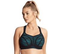 Panache Sport Ultimate Sports Bra - Black/Aqua - 28DD