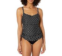 Panache Swim Women's Anya Spot Underwire Tankini Top, Navy/White Dot, 3 8D US