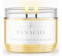 Panache Tahitian Orange & Musk Scented Candle - Double Wick - Exotic Citrus Musk Scent