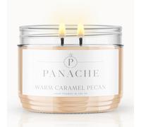 Panache Warm Caramel Pecan Scented Candle - Double Wick - Sweet Nutty Scent