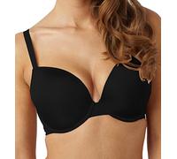 Panache Women's 7326 Porcelain Elan Moulded Plunge Everyday Bra, Black, 28GG