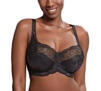 Panache Women's Clara Full Cup Everyday Bra, Black (Charcoal/Black), 32FF