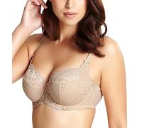 Panache Women's Envy Balconnet Lace Bra (7285), Sheer, Beige (Nude), 28E