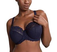 Panache Women's Envy Stretch Lace Full Cup Bra, Navy, 32GG US