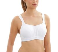 panache Women's Full Cup Plain Sports Bra, White, Size: 36E