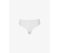Panache Womens Panache Ana High-Rise Floral-Embroidered Stretch-Lace Thong White 14