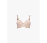 Panache Womens Panache Cari Moulded-Cup Spacer T-Shirt Bra Champagne 32G