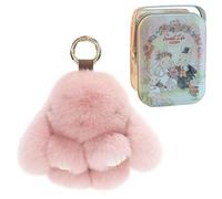 PanAcratis 2 PCS Fluffy Bunny Keyring Bunny Keychain Keychain Cute, Cute Rabbit Bag Charms with Exquisite Box, Fluffy Keyrings for Women, Rabbits Soft Toys Key Ring Ornaments for Backpack Decorations