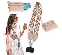 PanAcratis Phone Strap - Crossbody Phone Lanyard with Zippered Wallet Pouch, Anti-Theft