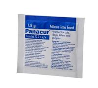 Panacur Wormer Granules for Dogs and Cats - 1.8g Blue Sachet