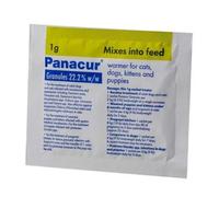 Panacur Wormer Granules for Dogs and Cats - 1g Yellow Sachet