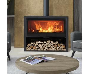Panadero Allegro Wide Wood Burning Multi-fuel Stove Contemporary Stove