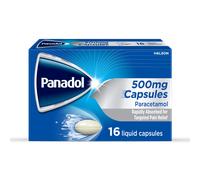 Panadol Liquid Paracetamol Capsules 500 mg 16 Capsules