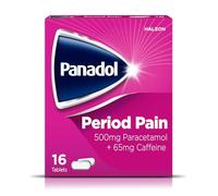 Panadol Period Pain Painkillers, 500mg Paracetamol Tablets with 65mg Caffeine, Pain Relief for Menstrual Cramps, Backache and Headache, Pack of 16