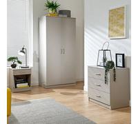 Panama 3 Piece Bedroom Furniture Set Grey