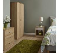 Panama 3 Piece Bedroom Furniture Set Natural Extending Table