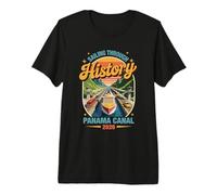 Panama Canal Sailing Through History Cruise Ship Souvenir Premium T-Shirt