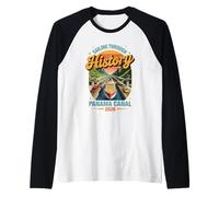 Panama Canal Sailing Through History Cruise Ship Souvenir Raglan Baseball Tee