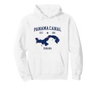 Panama Canal Souvenir EST. 1881 Panama Map Vintage Pullover Hoodie