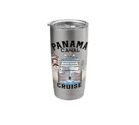 Panama Canal Transit Cruise Souvenir Commemorative Keepsake Stainless Steel Insulated Tumbler