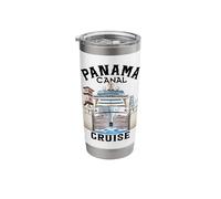 Panama Canal Transit Cruise Souvenir Commemorative Keepsake Stainless Steel Insulated Tumbler