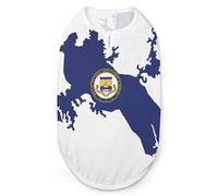 Panama Canal Zone Map Pet Printed Clothes,Pet T Shirts,Cool Puppy Shirts for Small,Medium And Large Pet Dogs Cats 2XL