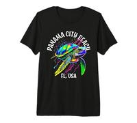 Panama City Beach Florida USA Abstract Turtle Design Premium T-Shirt