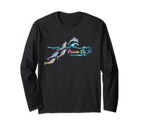 Panama City Florida Colorful Dolphin Lover Beach Long Sleeve T-Shirt