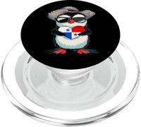 Panama Cute Penguin Heart Panamanian Roots Panamanian Flag PopSockets PopGrip for MagSafe