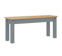 Panama Dining Bench, Grey, Solid Pine Wood, 105 x 30 x 45 cm, Robust Wooden Bench for Dining Room, Kitchen Bench, Space-Saving, Rustic, Modern, Versatile