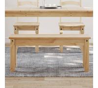 Panama Dining Bench Solid Pine 105 x 30 x 45 cm Kitchen Bench Seating Dining Room Bench Hallway Wardrobe Rustic Space Saving Robust