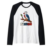 Panama Flag Harpy Eagle Panamanian Folk Art Vintage Raglan Baseball Tee