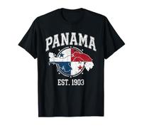 Panama Flag map Geography T-Shirt