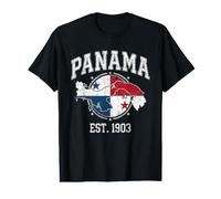 Panama Flag map Geography Value Graphic T-Shirt