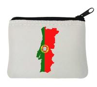 Panama Flag Map Neoprene Coin Purse Pouch 10x11cm White