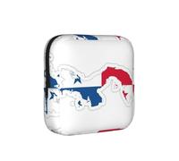 Panama Flag Map Print Multifunctional Storage Bag Pad Bag Skin-Friendly Period Pouch Reusable Tampon Bag for Female
